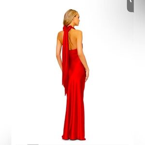 Betsy & Adam Women's Halter-Neck Sleeveless Satin Gown (pre-owned)